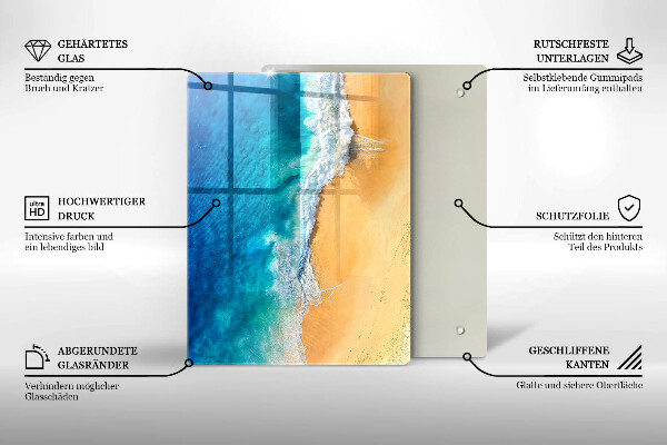 Skydd för induktionsspis modern Strand och hav