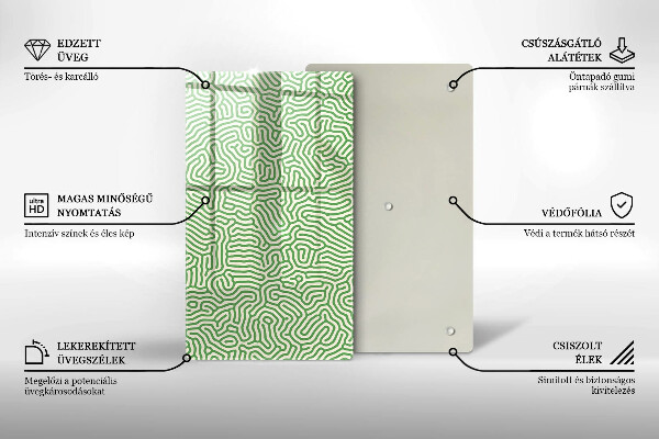 Spisskyddsplatta modern Abstraktionslinjer