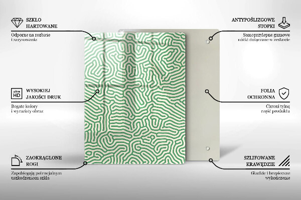 Spisskyddsplatta modern Abstraktionslinjer