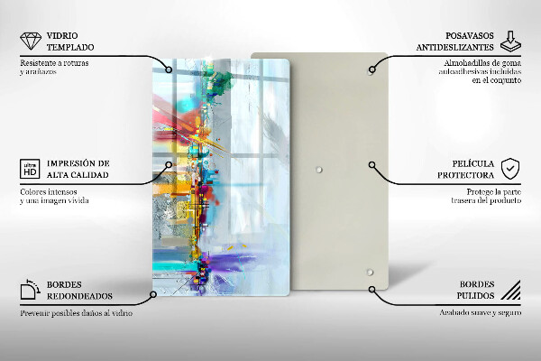 Kokkärlskydd modern Målad abstraktion