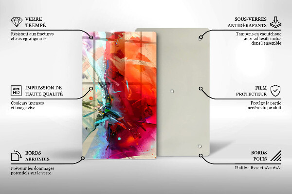 Kokkärlskydd modern Målad abstraktion