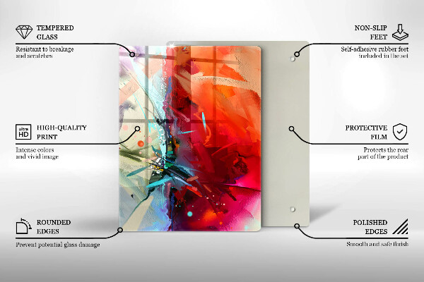 Kokkärlskydd modern Målad abstraktion