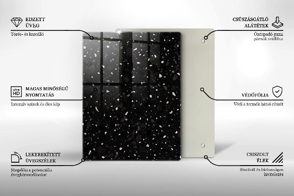 Kokkärlskydd modern Mörk sten gres