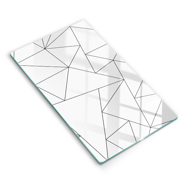 Skydd för induktionsspis modern Vita trianglar