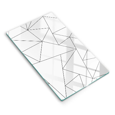 Skydd för induktionsspis modern Vita trianglar