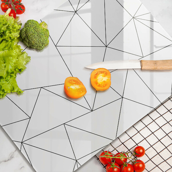 Skydd för induktionsspis modern Vita trianglar