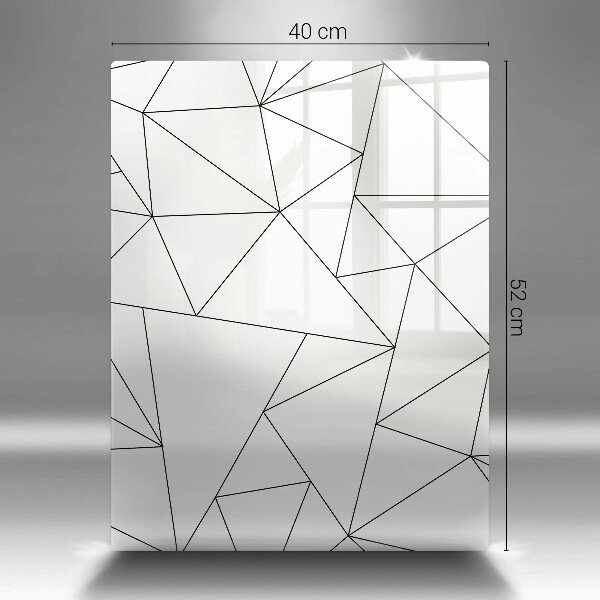 Skydd för induktionsspis modern Vita trianglar