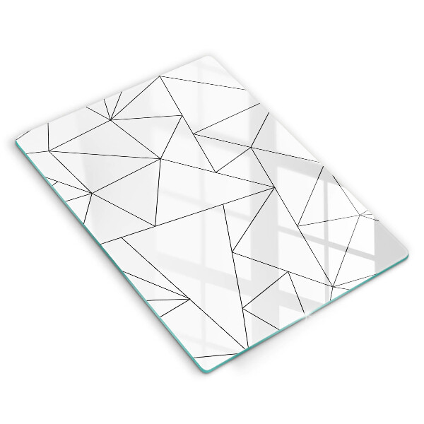 Skydd för induktionsspis modern Vita trianglar