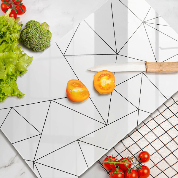 Skydd för induktionsspis modern Vita trianglar