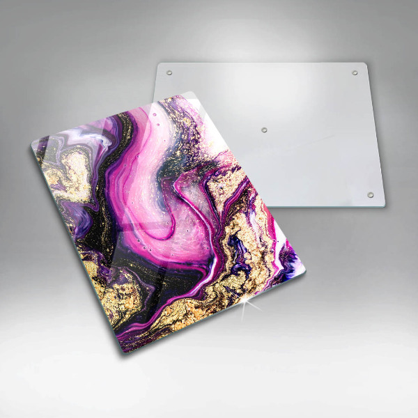 Kokkärlskydd modern Abstrakt design guld