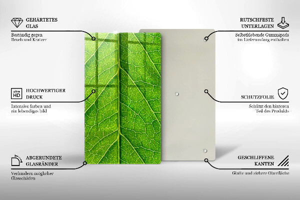 Glashällskydd modern Blad vener natur
