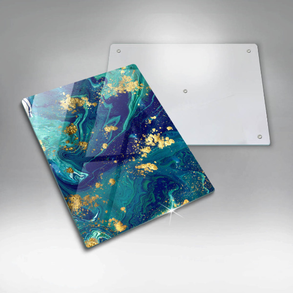 Glashällskydd modern Abstraktion med guld