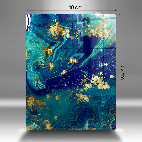 Glashällskydd modern Abstraktion med guld