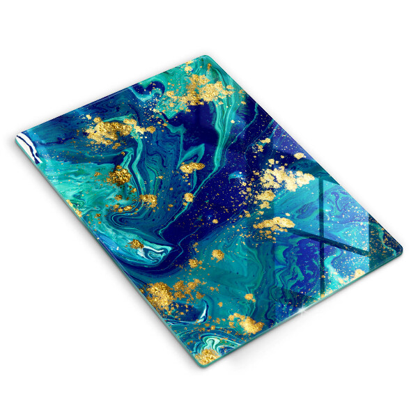 Glashällskydd modern Abstraktion med guld