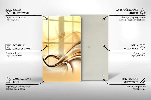 Glashällskydd modern Abstrakt rök