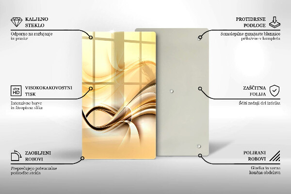 Glashällskydd modern Abstrakt rök