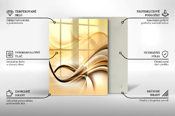 Glashällskydd modern Abstrakt rök