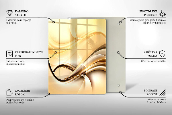 Glashällskydd modern Abstrakt rök