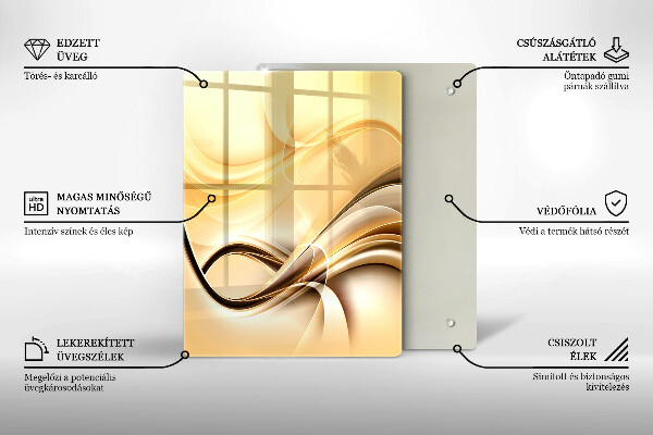 Glashällskydd modern Abstrakt rök