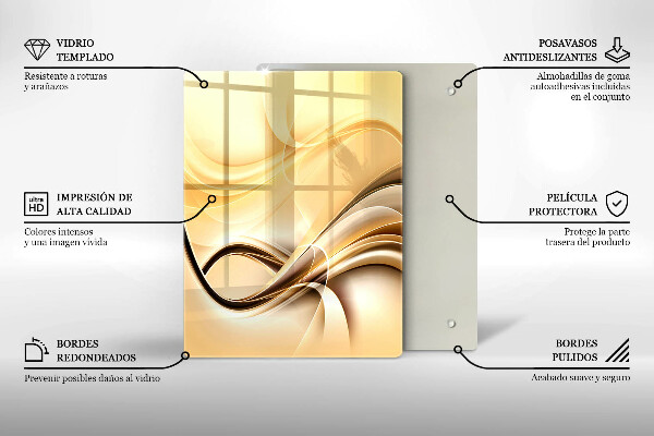 Glashällskydd modern Abstrakt rök