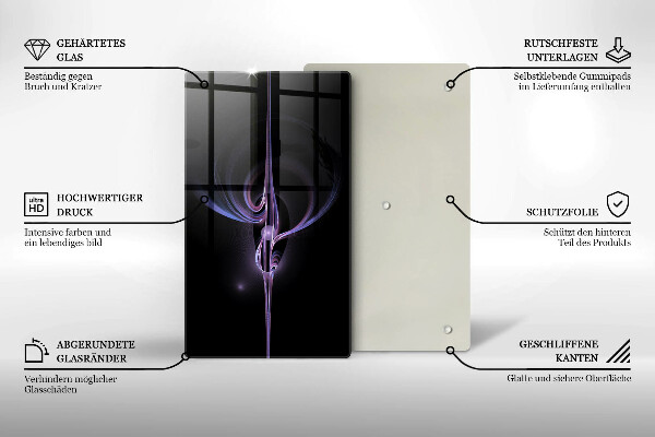 Spisskyddsplatta modern Modern abstraktion