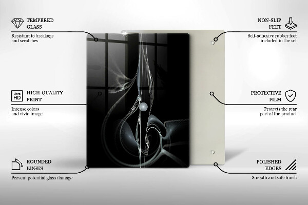 Spisskyddsplatta modern Modern abstraktion