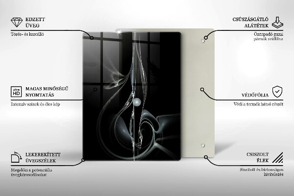 Spisskyddsplatta modern Modern abstraktion