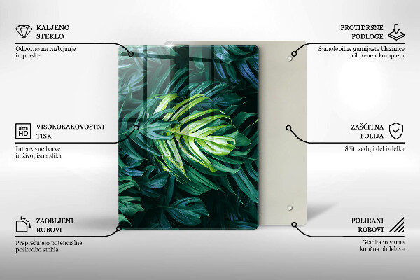 Glashällskydd modern Vilda Monstera blad