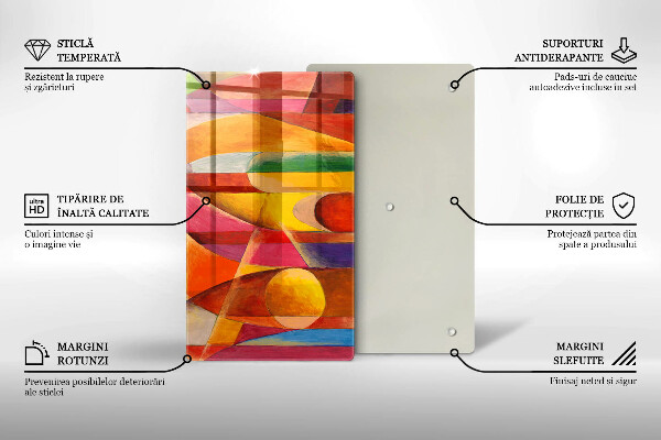 Glashällskydd modern Färgglad abstraktion