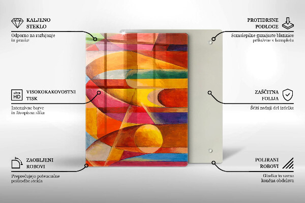 Glashällskydd modern Färgglad abstraktion