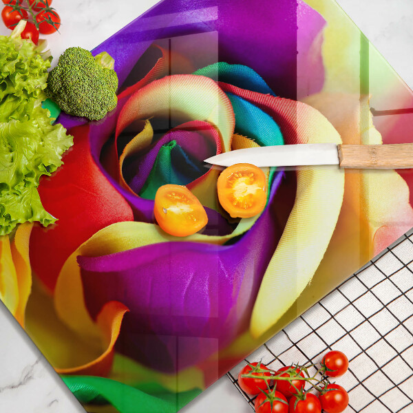 Glashällskydd modern Färgglada rosenblad