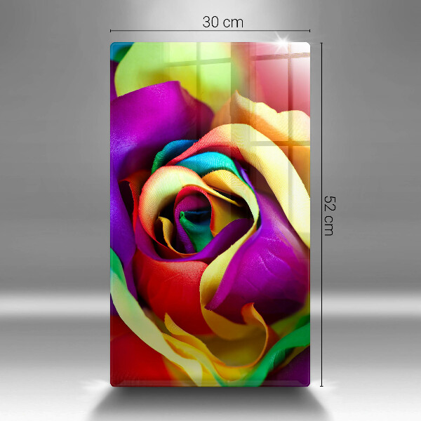 Glashällskydd modern Färgglada rosenblad