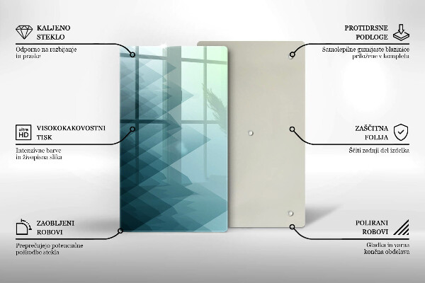 Glashällskydd modern Abstrakta berg