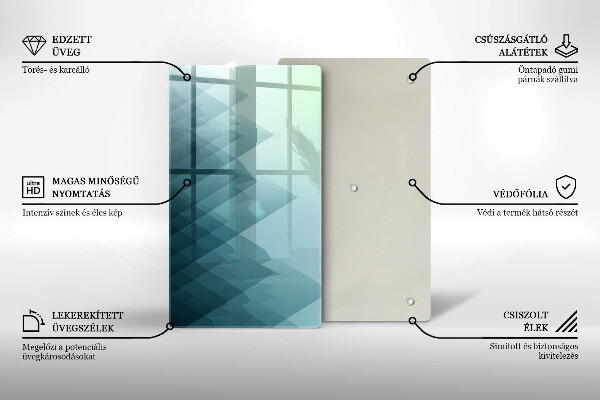 Glashällskydd modern Abstrakta berg