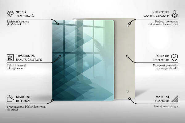 Glashällskydd modern Abstrakta berg