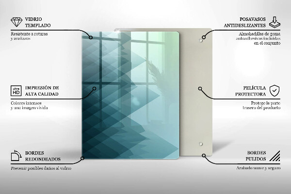 Glashällskydd modern Abstrakta berg