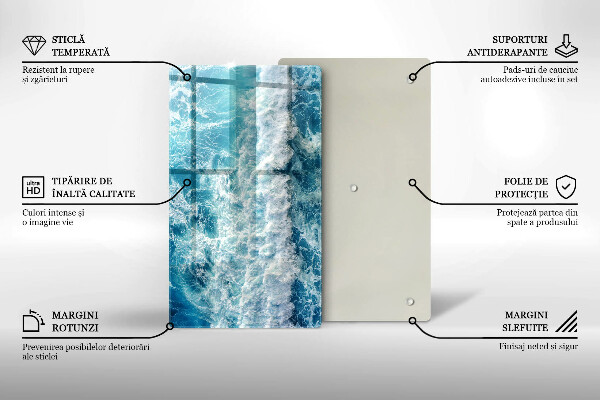 Glashällskydd modern Vatten havsvågor