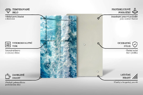 Glashällskydd modern Vatten havsvågor