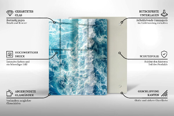 Glashällskydd modern Vatten havsvågor