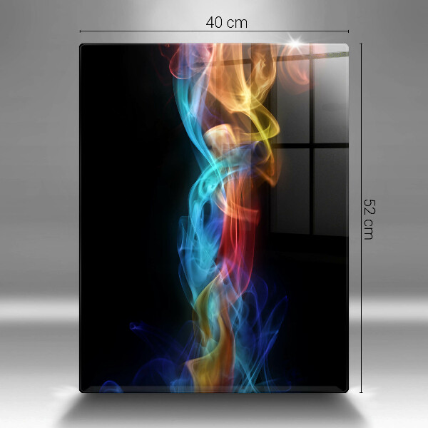 Spisskyddsplatta modern Färgad rök