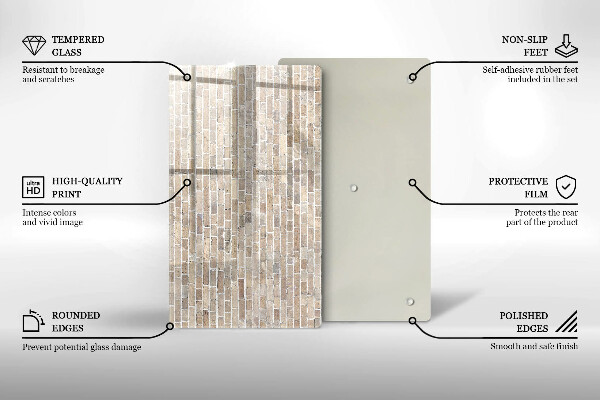 Glashällskydd modern Ljus tegelvägg