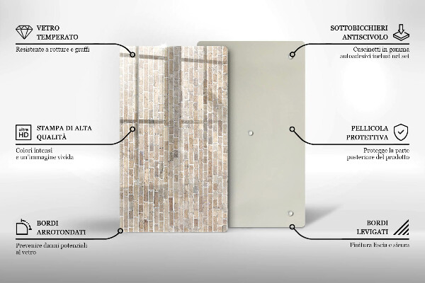 Glashällskydd modern Ljus tegelvägg