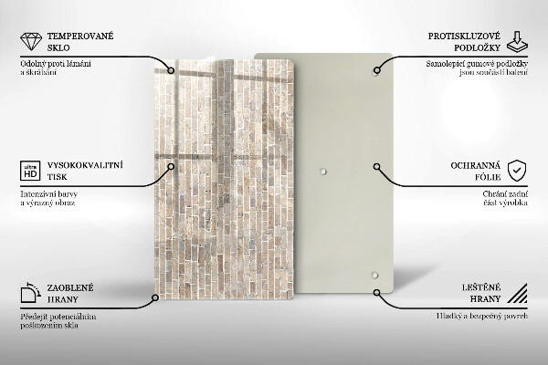 Glashällskydd modern Ljus tegelvägg