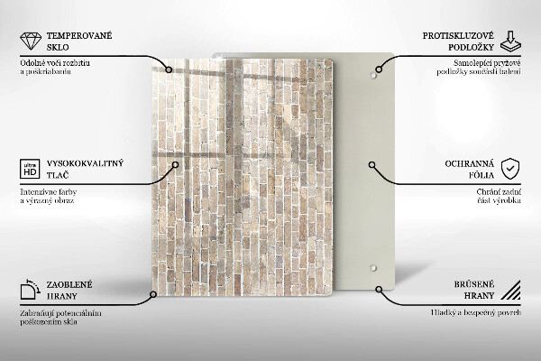 Glashällskydd modern Ljus tegelvägg