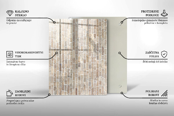 Glashällskydd modern Ljus tegelvägg