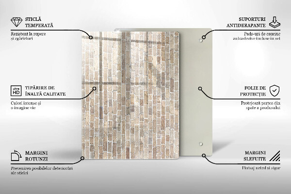 Glashällskydd modern Ljus tegelvägg