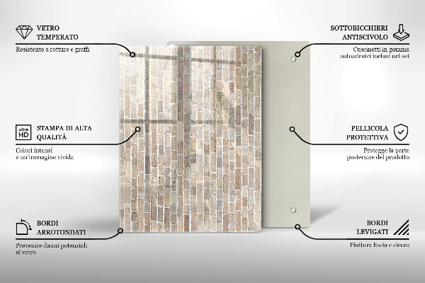 Glashällskydd modern Ljus tegelvägg