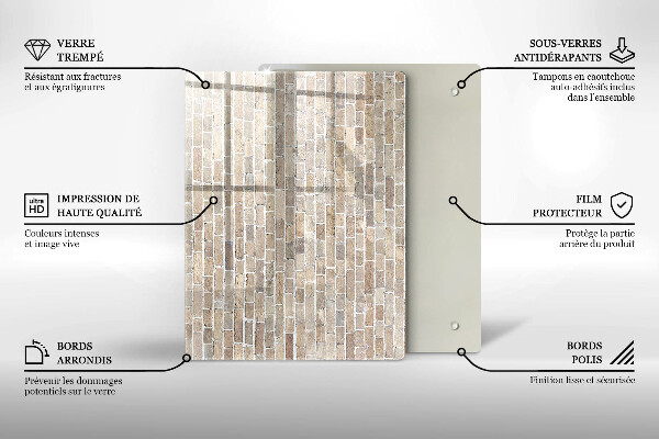 Glashällskydd modern Ljus tegelvägg