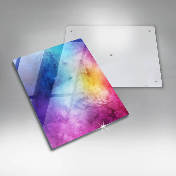 Glashällskydd modern Rainbow akvarell fläckar