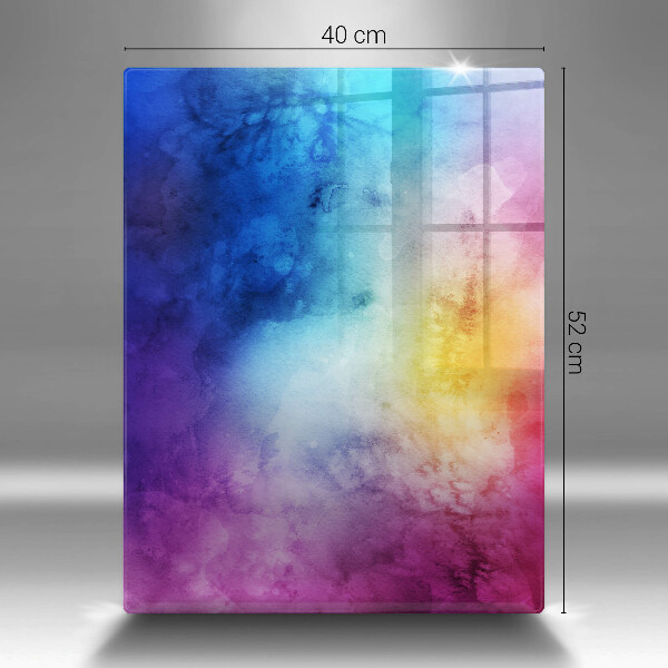 Glashällskydd modern Rainbow akvarell fläckar